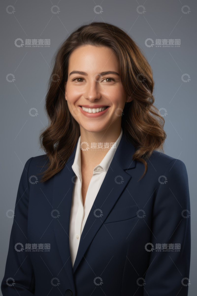 高清大图下载【趣麦麦图】微笑女商人职业形象照