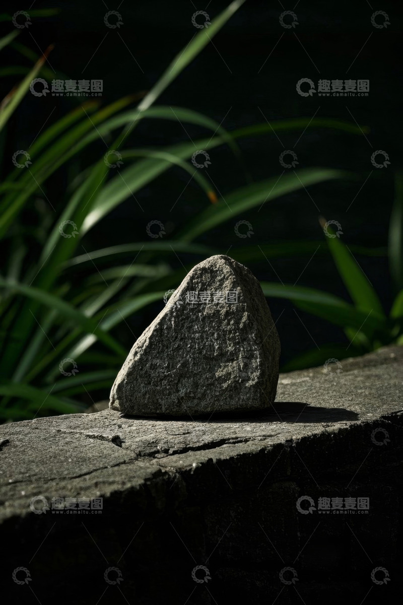 高清大图下载【趣麦麦图】户外石台上的自然岩石特写