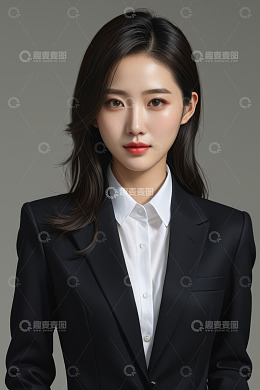 职业装女性肖像