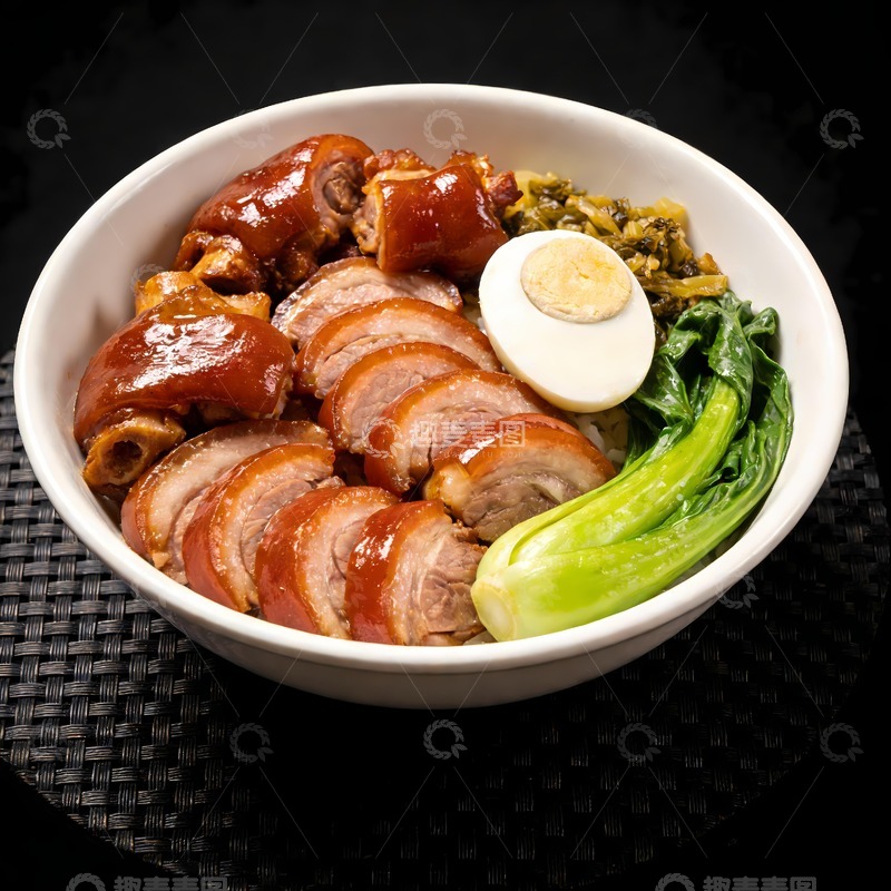 高清大图下载【趣麦麦图】猪蹄饭猪脚饭猪手饭