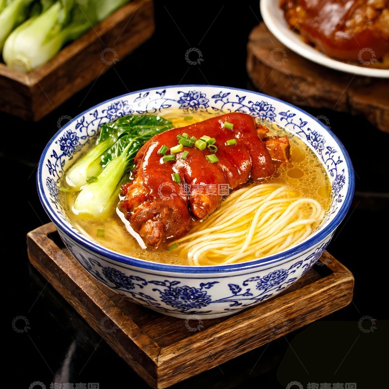 高清大图下载【趣麦麦图】猪脚面美食图片