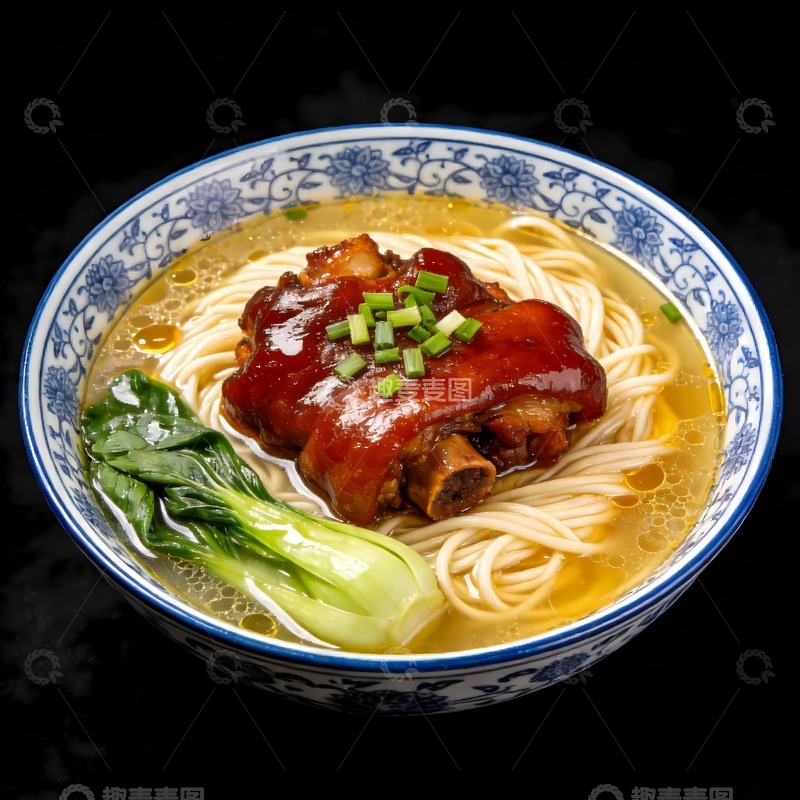 高清大图下载【趣麦麦图】一碗蹄花面图片