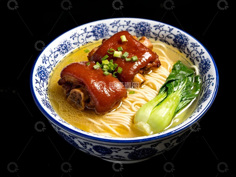 高清大图下载【趣麦麦图】一碗猪脚面图片