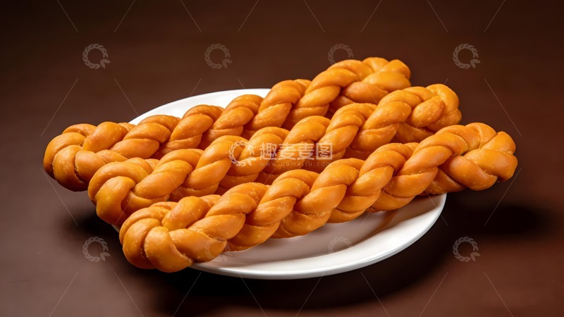 高清大图下载【趣麦麦图】一盘稷山麻花