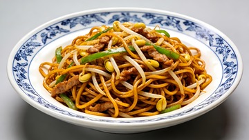  肉丝炒面图片