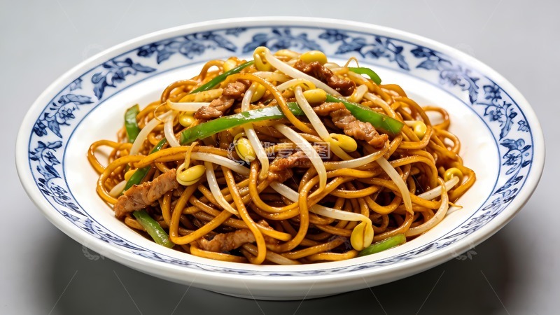 高清大图下载【趣麦麦图】 肉丝炒面图片