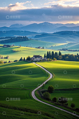 绿色田园风光乡村美景