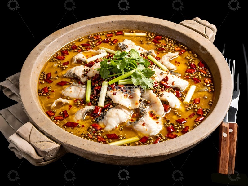 高清大图下载【趣麦麦图】水煮鱼石锅鱼