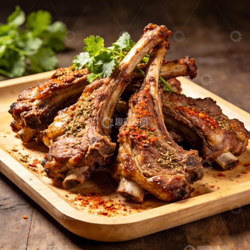高清大图下载【趣麦麦图】红烧扇子骨图片