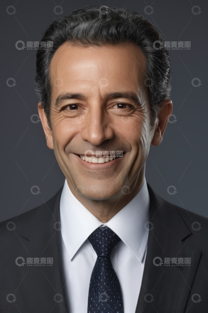 高清大图下载【趣麦麦图】商务男士微笑肖像