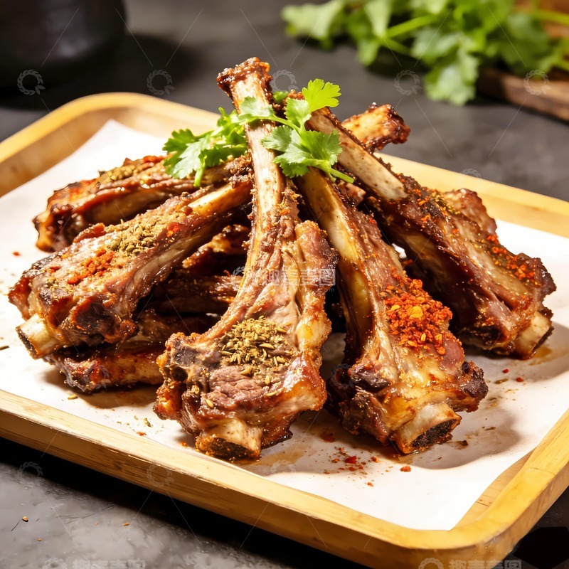 高清大图下载【趣麦麦图】蒜香扇子骨图片