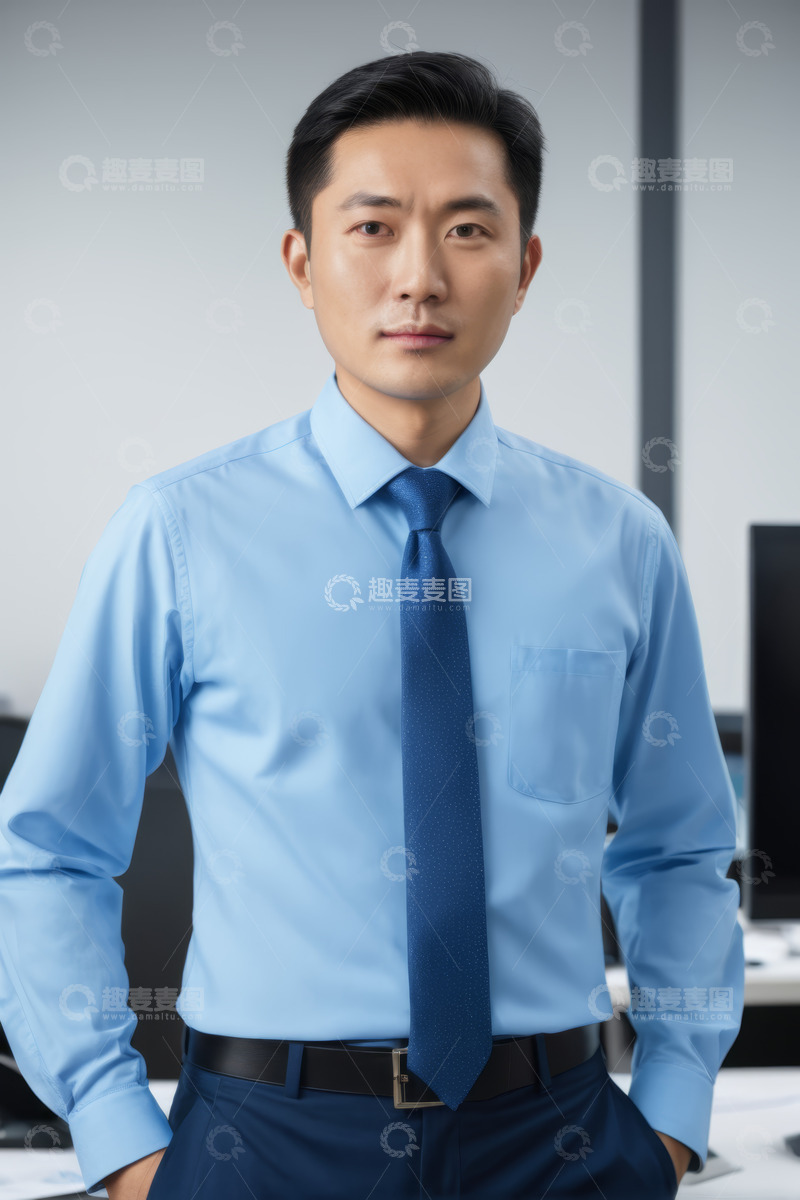 高清大图下载【趣麦麦图】商务男士办公室正装形象