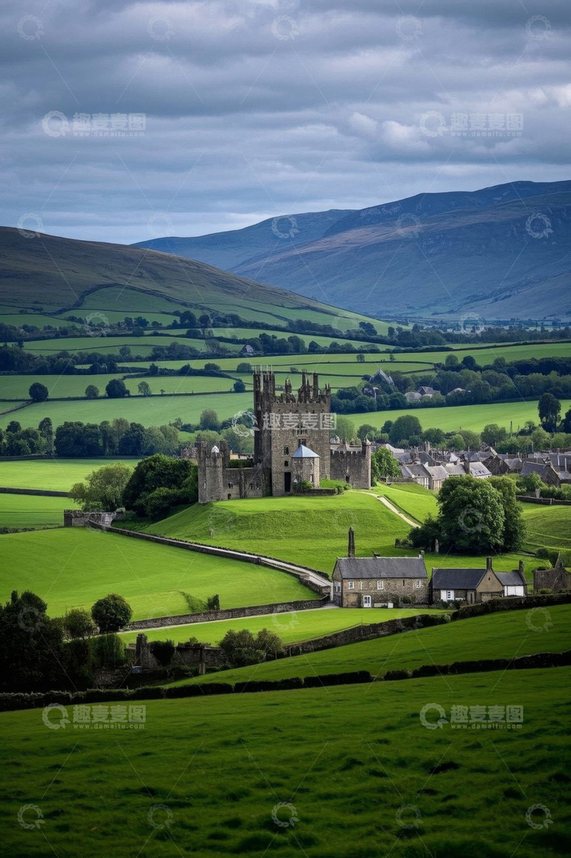 高清大图下载【趣麦麦图】乡村城堡自然风光