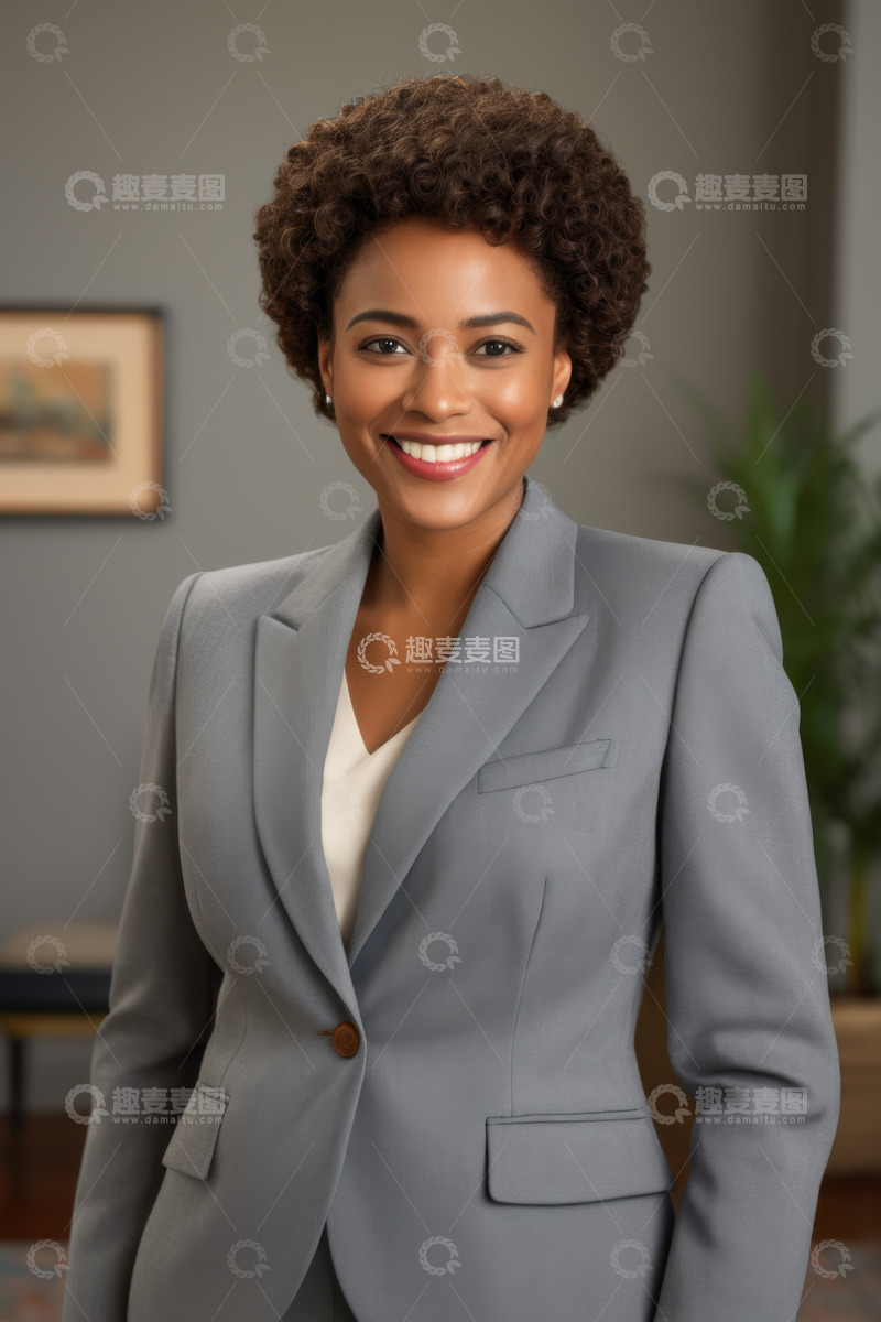 高清大图下载【趣麦麦图】微笑的职业女性商务形象