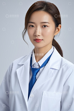 亚洲女性医生半身照