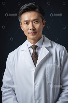 男医生职业形象肖像