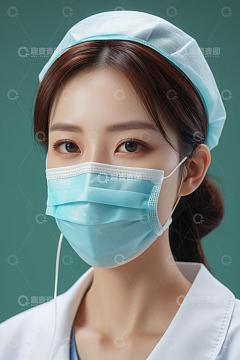 女医护人员半身特写