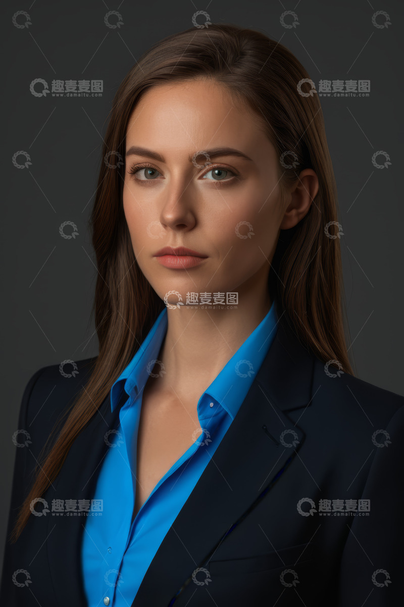 高清大图下载【趣麦麦图】职业女性商务肖像特写