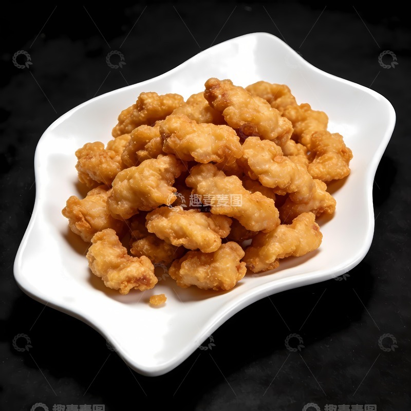 高清大图下载【趣麦麦图】-一盘美味小酥肉