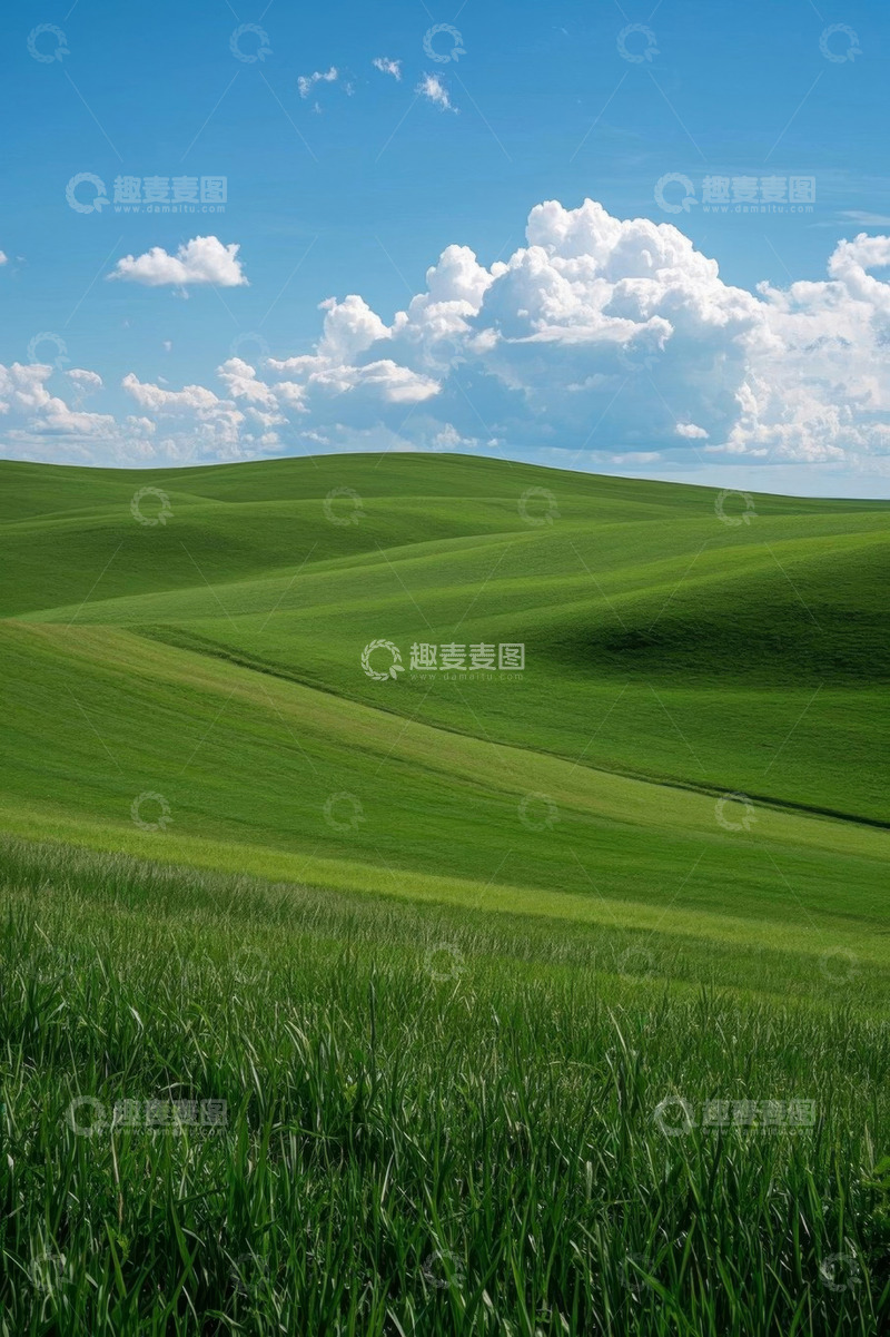 高清大图下载【趣麦麦图】绿色草原自然风光
