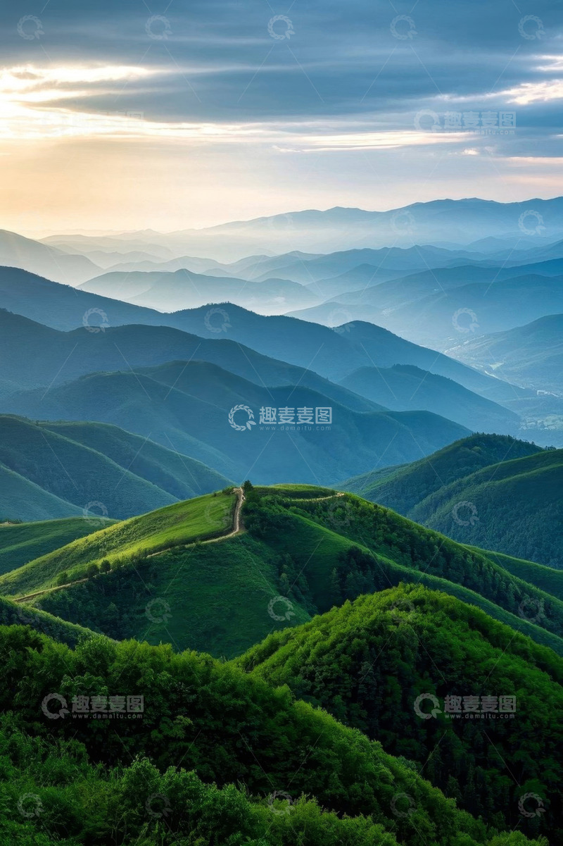 高清大图下载【趣麦麦图】山间自然风光全景