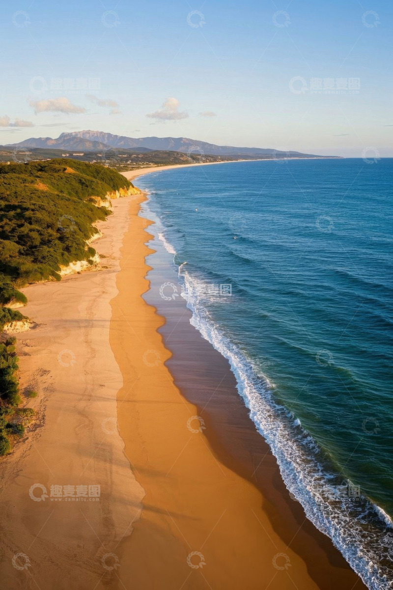 高清大图下载【趣麦麦图】海滩海洋自然风光航拍