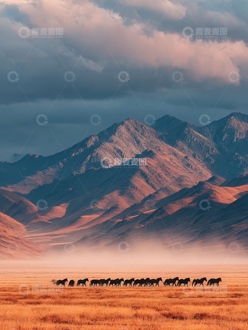 高清大图下载【趣麦麦图】自由  奔放  野性        