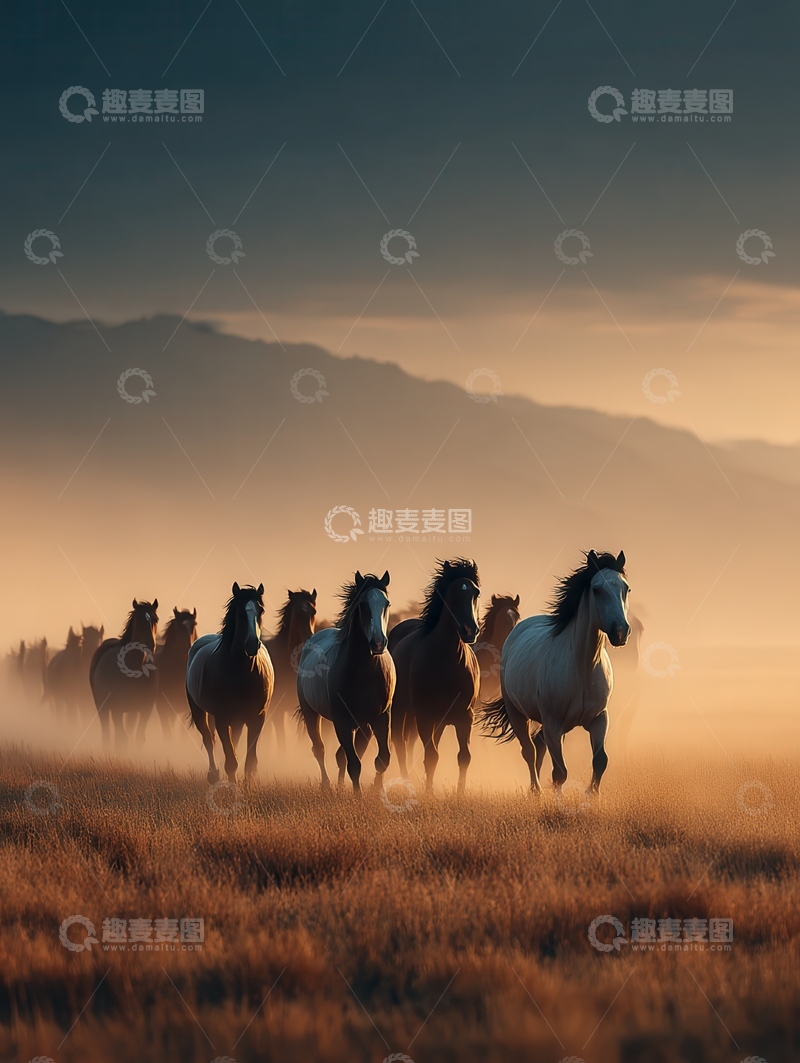 高清大图下载【趣麦麦图】自由  奔放  归心  