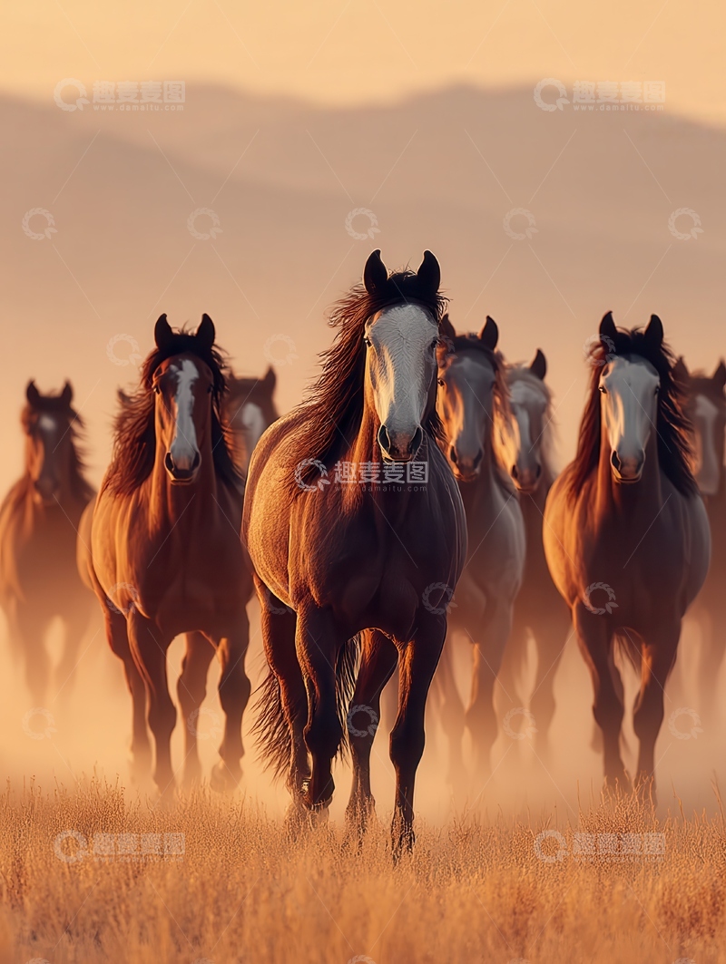 高清大图下载【趣麦麦图】自由  奔放  神骏  