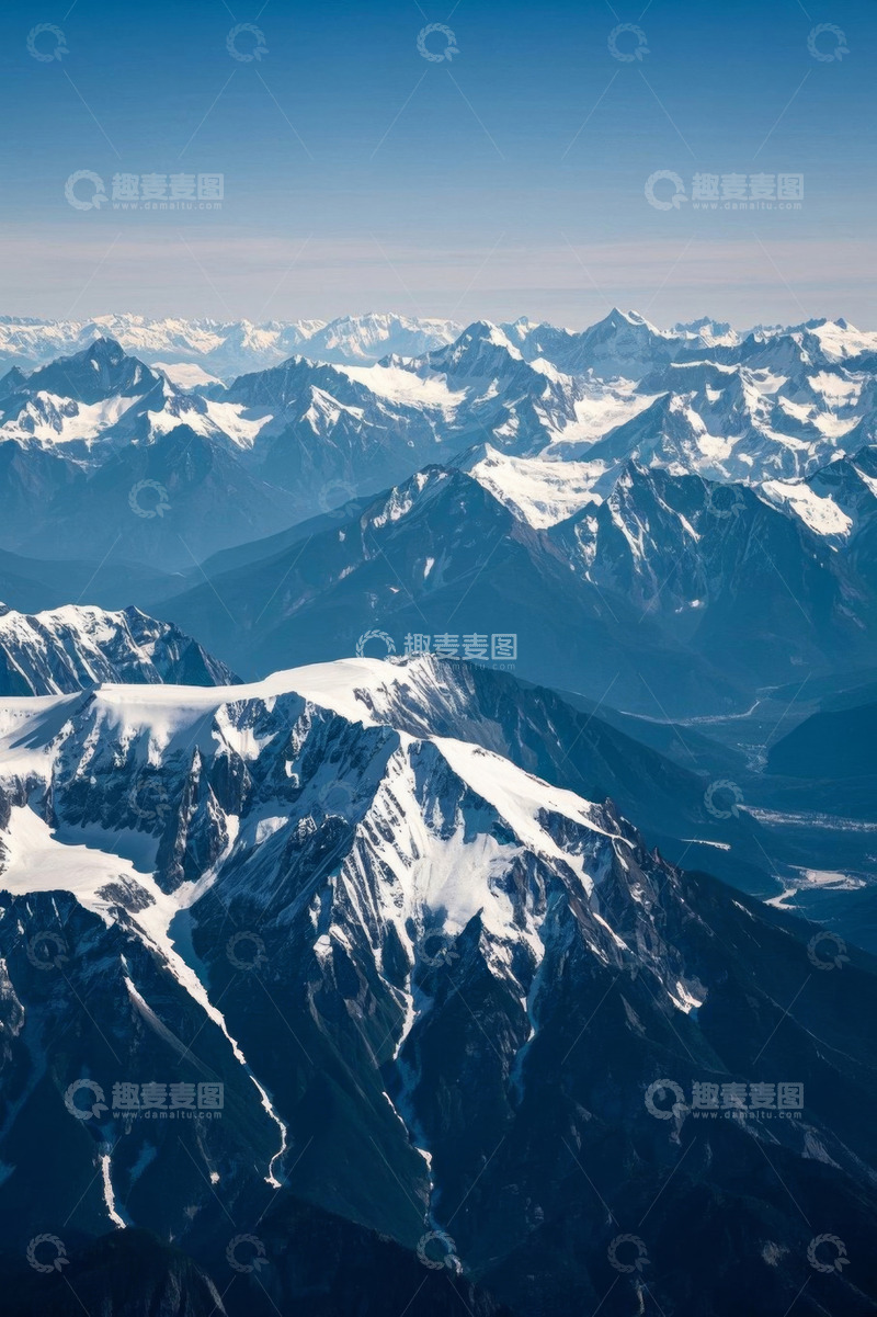 高清大图下载【趣麦麦图】雪山全景自然风光