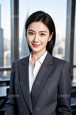 亚洲职业女性办公室肖像