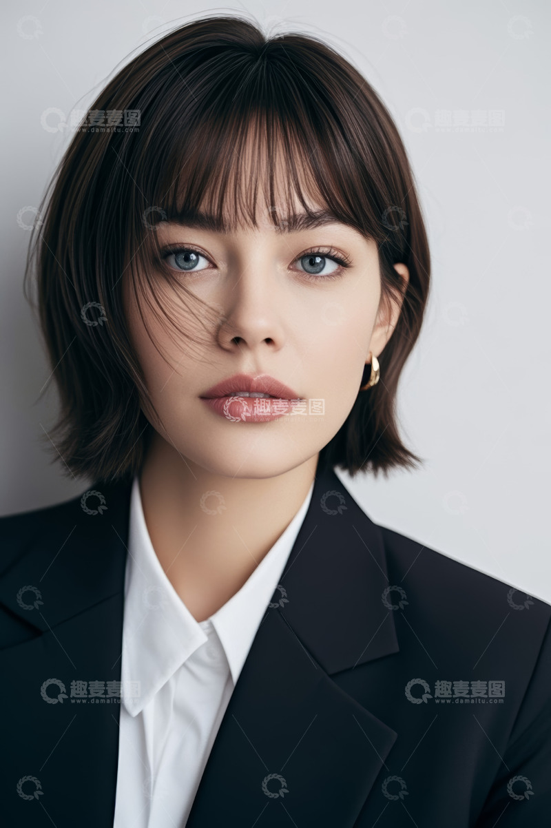 高清大图下载【趣麦麦图】职业女性半身肖像