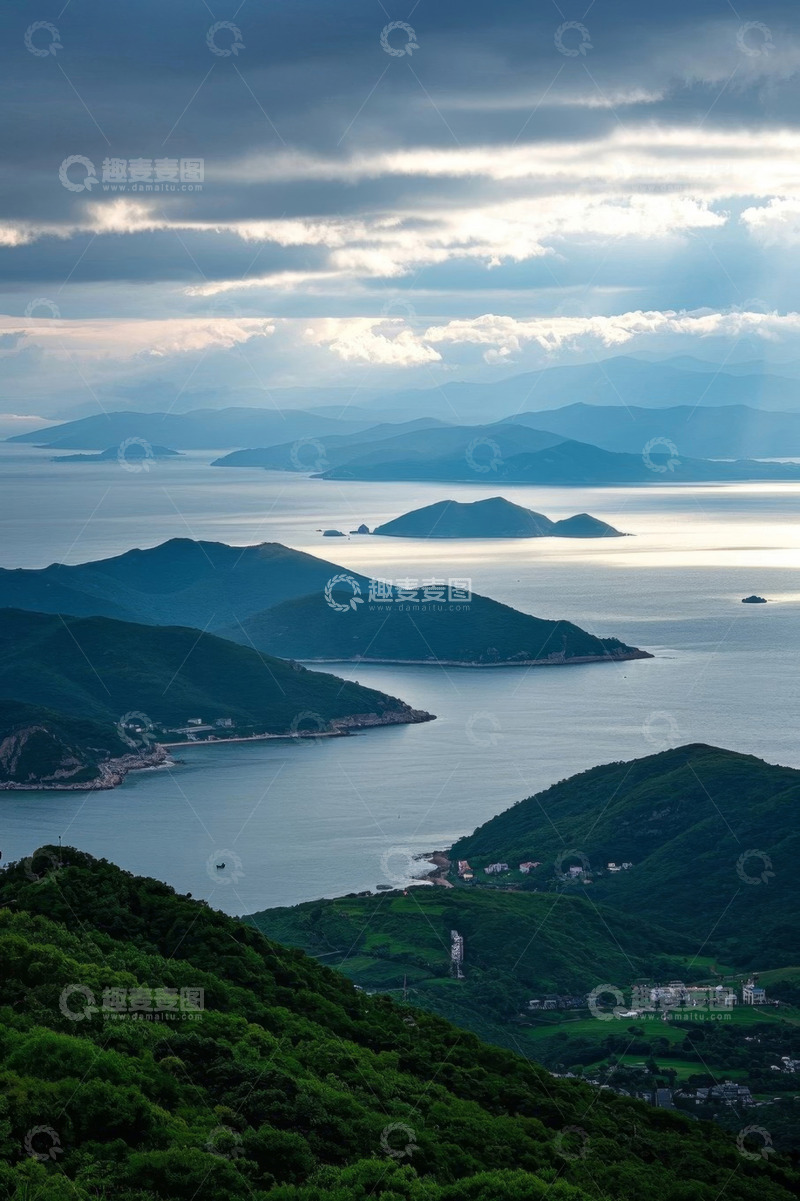 高清大图下载【趣麦麦图】山海景观自然风光全景