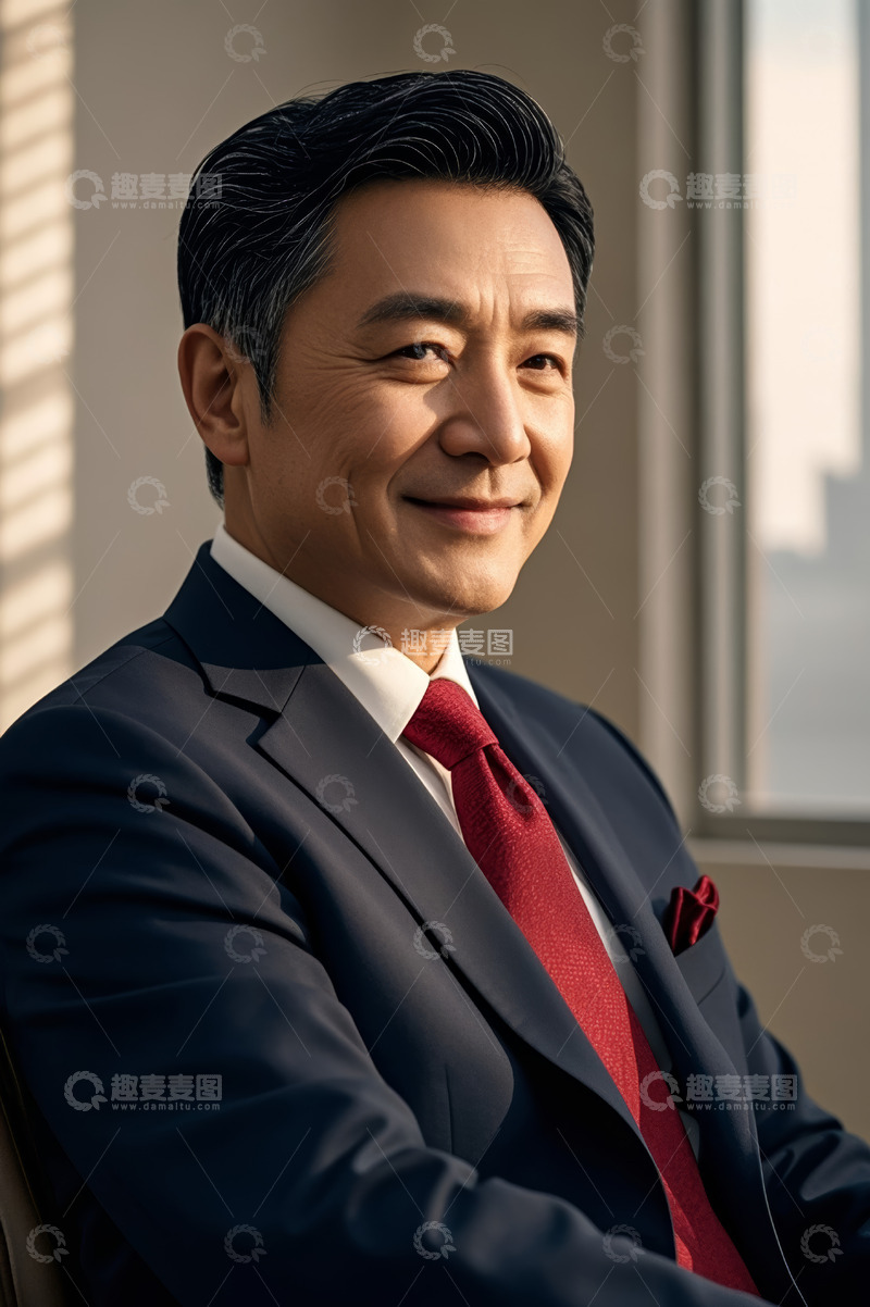 高清大图下载【趣麦麦图】商务男士微笑肖像