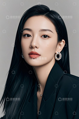 职业女性肖像特写