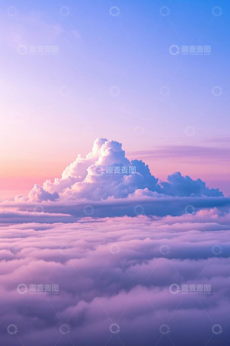 高清大图下载【趣麦麦图】高空云海自然风光