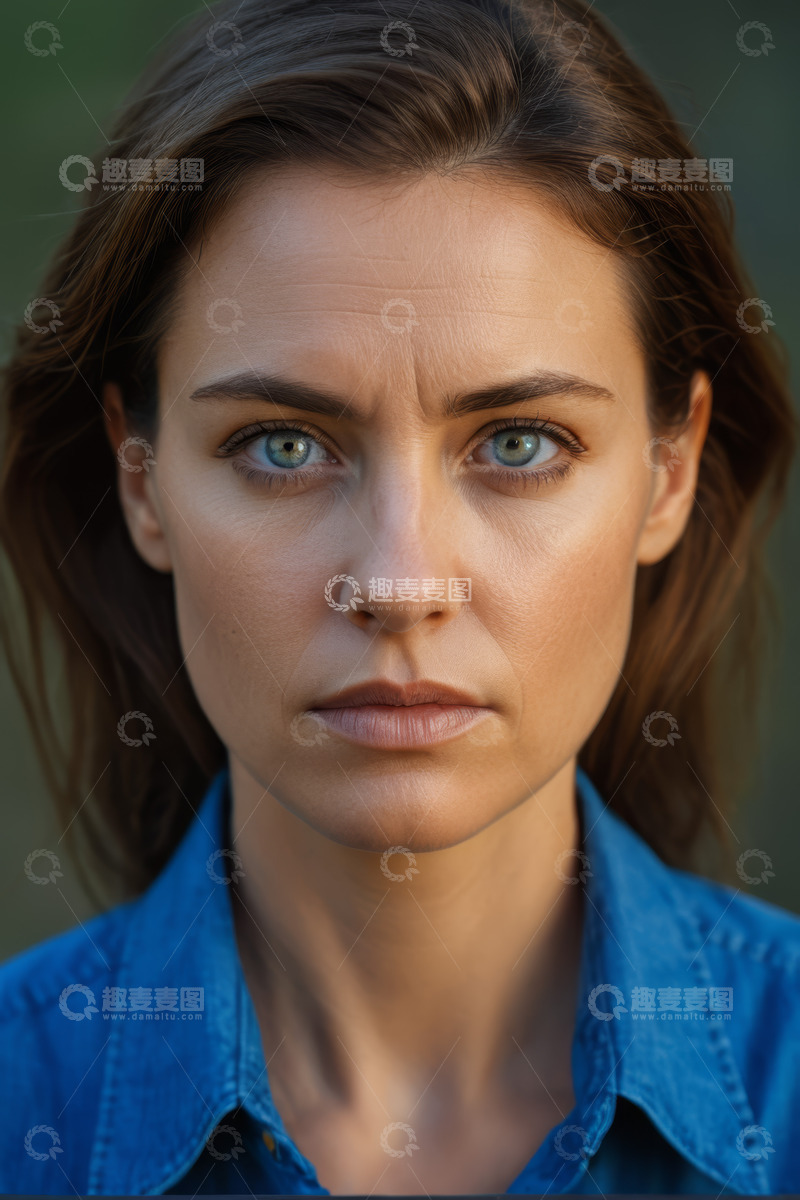 高清大图下载【趣麦麦图】女性面部特写肖像素材