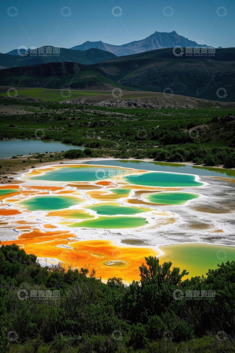 高清大图下载【趣麦麦图】多彩天然湖泊自然风光