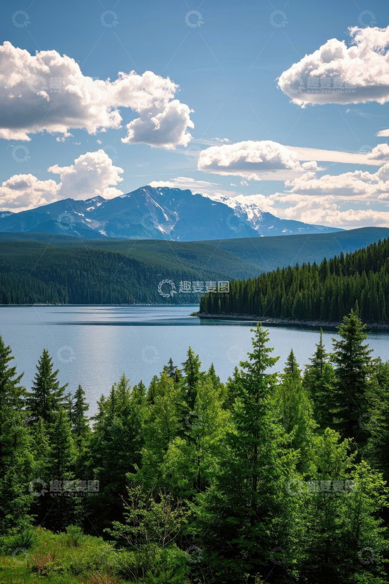 高清大图下载【趣麦麦图】山林湖泊自然风光