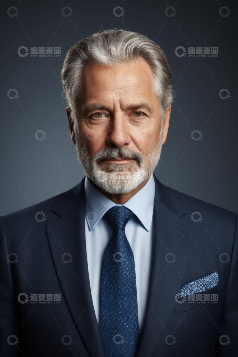 高清大图下载【趣麦麦图】西装成熟男性商务肖像