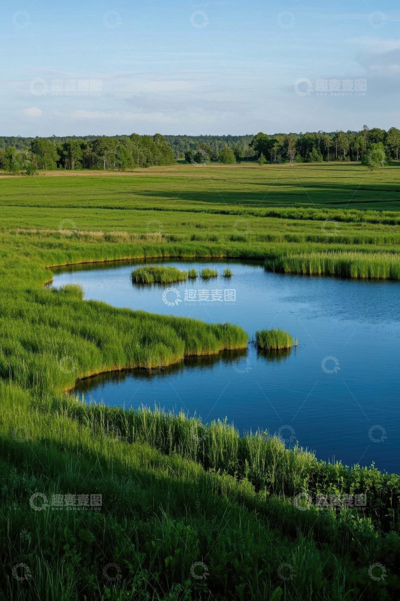 高清大图下载【趣麦麦图】户外绿色湿地自然景观