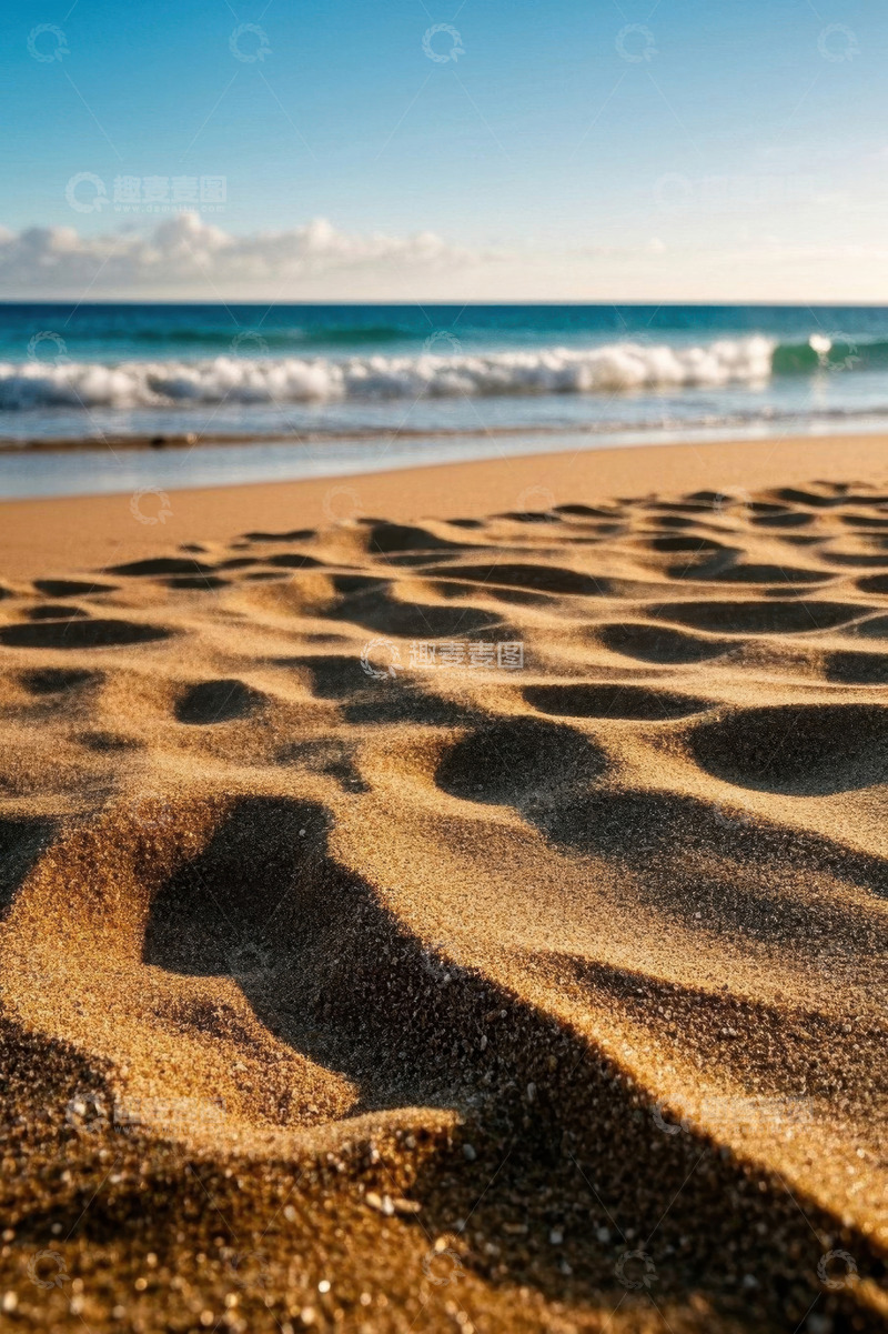 高清大图下载【趣麦麦图】海滩沙滩海浪自然风光