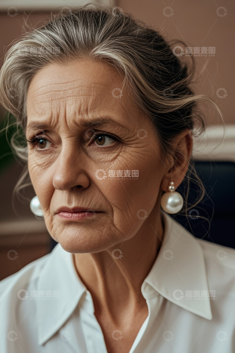 高清大图下载【趣麦麦图】成熟女性面部特写