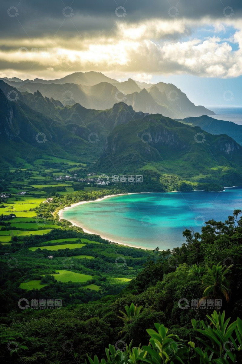 高清大图下载【趣麦麦图】热带山海与海岸风景