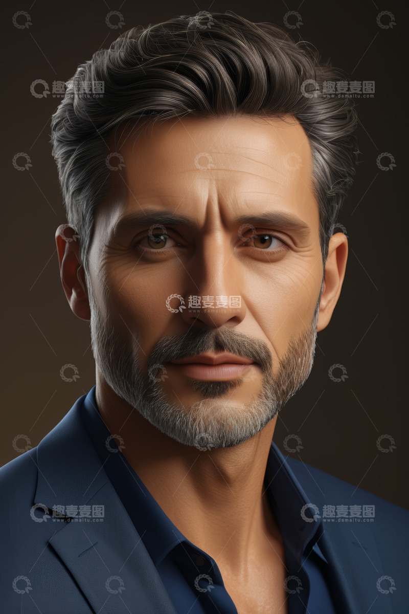 高清大图下载【趣麦麦图】成熟男性商务肖像
