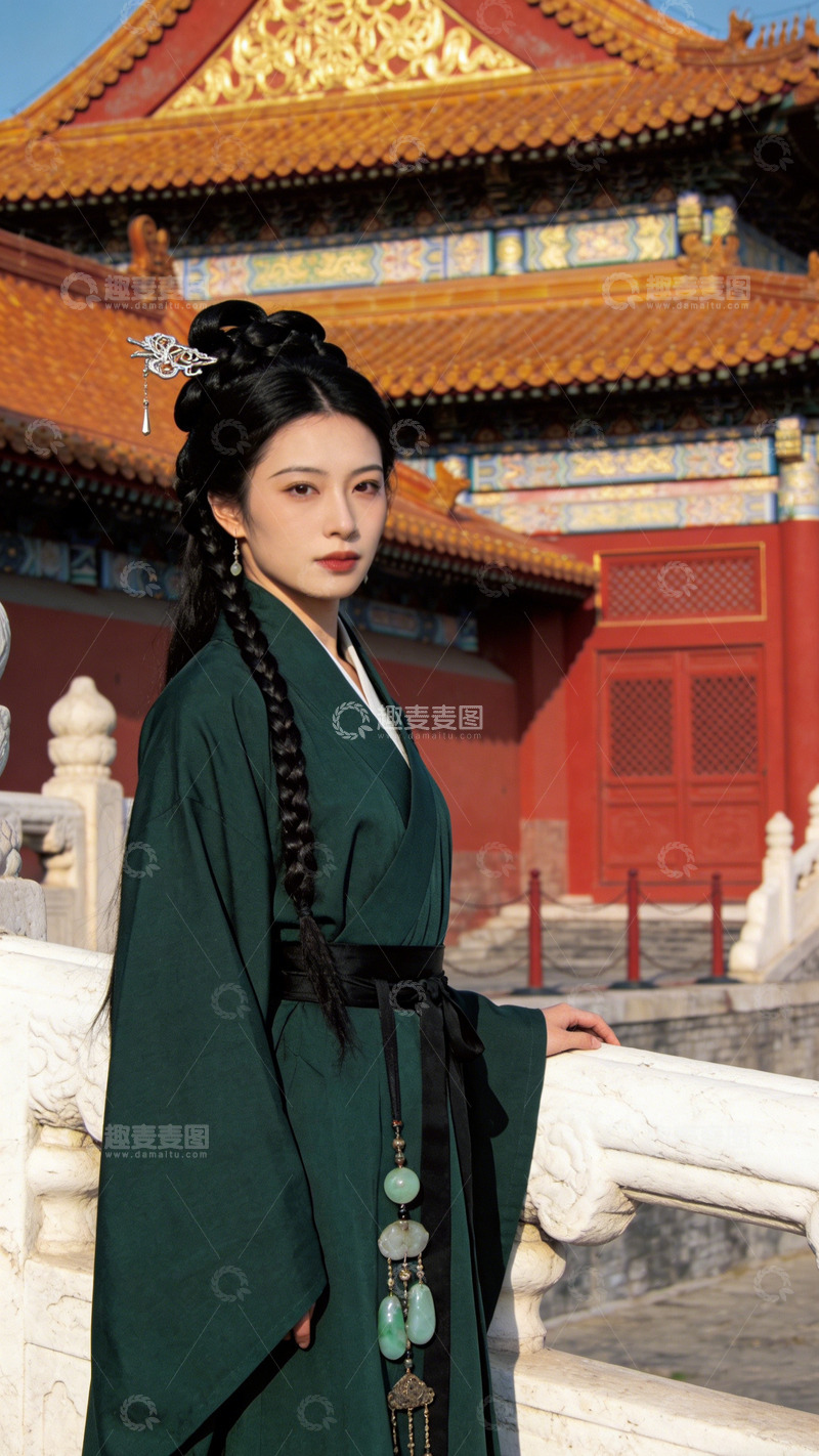 高清大图下载【趣麦麦图】古风女子故宫摄影