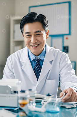亚洲医生在医院工作场景