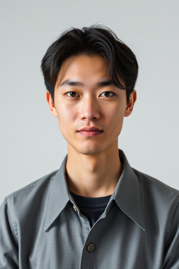 男性正面半身肖像