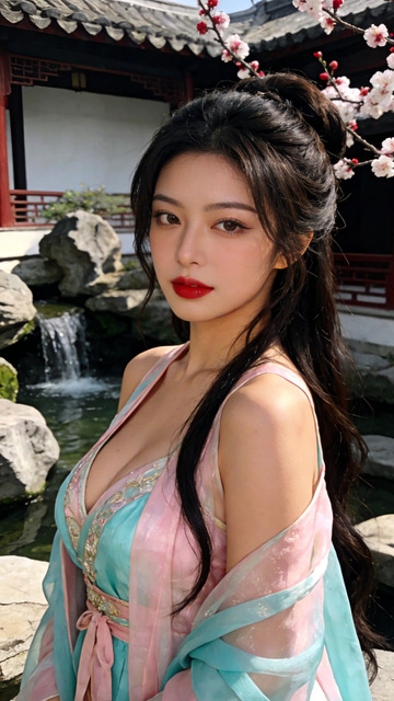 古典园林美女写真摄影