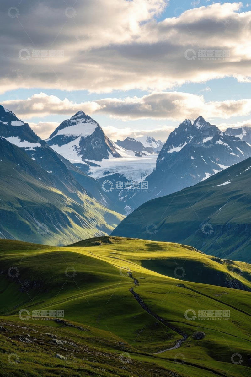 高清大图下载【趣麦麦图】高山草甸自然风光